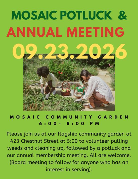 Annual Membership Meeting and Potluck Dinner